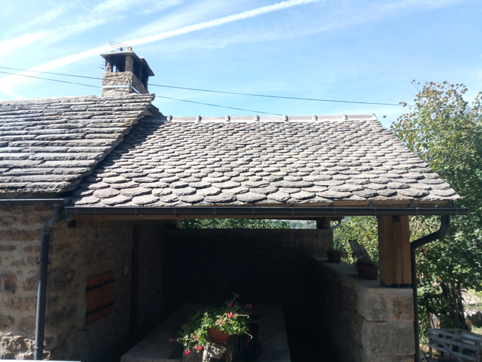 Toit en lauze Campagnac Vimenet